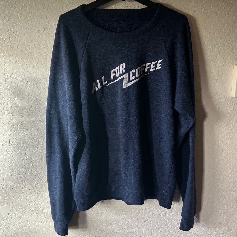 Charcoal 'All For Coffee' Graphic Sweatshirt